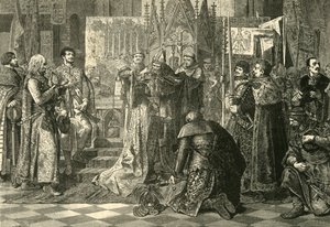 Coronación en Cracovia de Luis I de Hungría como Rey de Polonia, 1370, 1890