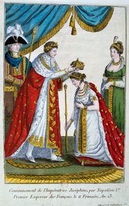 Coronación de la emperatriz Josefina, 2 de diciembre de 1804, siglo XIX de Unbekannt