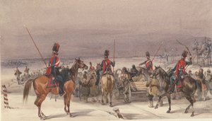 Cosacos escoltando deportados, 1831 de Unbekannt