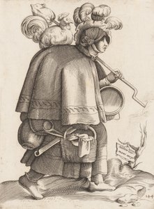 Placa de vestuario: Esposa de un guerrero de Alemania, ca. 1558-70 de Unbekannt