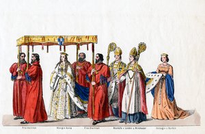 Diseños de vestuario para la obra de Shakespeare, Enrique VIII de Unbekannt
