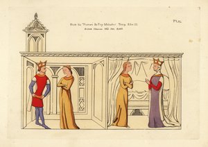 Traje de un rey y una reina