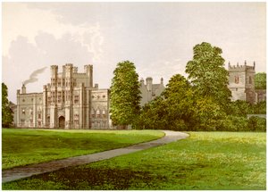 Coughton Court, Warwickshire, hogar del Baronet Throckmorton, c1880 de Unbekannt