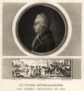 Conde Nicolas Luckner, general revolucionario francés, Generalísimo de los Ejércitos Franceses, ejecutado en 1794 de Unbekannt