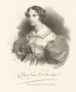 Condesa Klaudyna Claudine Potocka, nacida Dzialynska 1801-1836, c. 1830 de Unbekannt