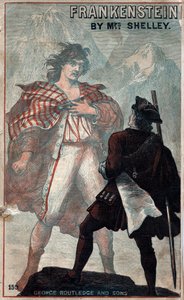 Portada de Frankenstein, de Mary Shelley, finales del siglo XIX de Unbekannt