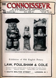 Portada de The Connoisseur, marzo de 1921