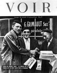 Portada de la revista Voir, 1944