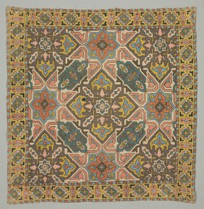 Cubierta con diseño geométrico, 1800s de Unbekannt