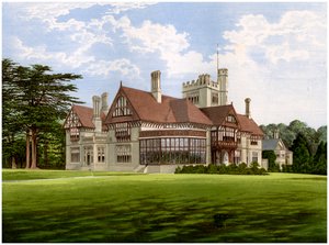 Cowdray Park, Sussex, hogar del Conde de Egmont, c. 1880 de Unbekannt