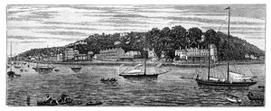 Puerto de Cowes, Isla de Wight, 1900