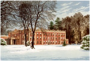 Cranbury Park, Hampshire, hogar de la familia Chamberlayne, c1880