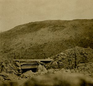 Cresta de la colina en Les Éparges, norte de Francia, c. 1914-c. 1918