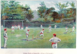 Campo de cricket en Bournville, 1892 de Unbekannt