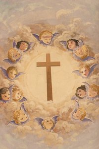 Cruz y ángeles, Montmin, Francia