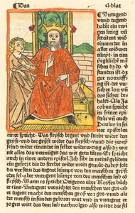 Hombre coronado en un trono con la Virgen de pie a la izquierda, c. 1479