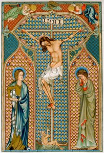 Crucifixión, principios del siglo XIV de Unbekannt
