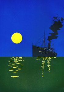 Crucero en el mar con sol, 1909