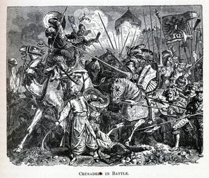 Cruzados en batalla de Unbekannt