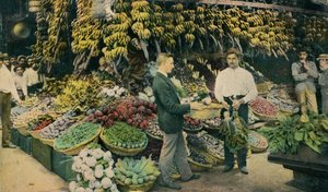 Tienda de frutas cubana, c1910 de Unbekannt