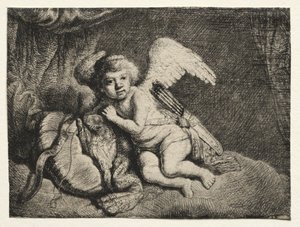 Cupido descansando, 1600s de Unbekannt