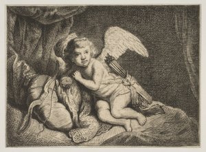 Cupido descansando de Unbekannt