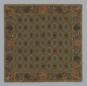 Funda de cojín, China, dinastía Qing 1644-1911, c. 1900 de Unbekannt