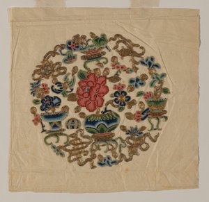 Motivo recortado en bordado, China, dinastía Qing 1644-1911, siglo XIX de Unbekannt