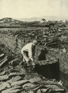 Corte de turba, c1948 de Unbekannt