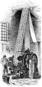 Máquina de impresión de cilindros, 1886