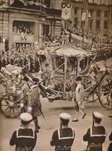 Cynosure de todas las miradas en las procesiones: El coche estatal, 1937 de Unbekannt