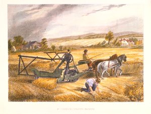 Máquina de segar de Cyrus McCormick de 1831 patentada en 1834, c. 1851