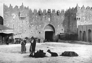 Puerta de Damasco, Jerusalén, Israel, 1926