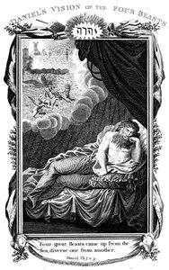 Visión de Daniel de las bestias, 1804 de Unbekannt