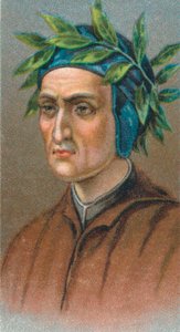 Dante Alighieri 1265-1321, poeta florentino italiano de Unbekannt