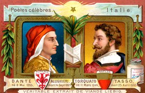 Dante Alighieri y Torquato Tasso, c1900 de Unbekannt