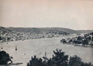Dartmouth - Vista general, mostrando el Colegio Naval Flotante Britannia, 1895 de Unbekannt