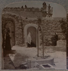 Pozo de David en las afueras de Belén, c1900