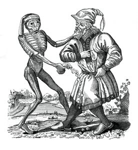 La muerte y el judío, un episodio de la Danza de la Muerte de Unbekannt