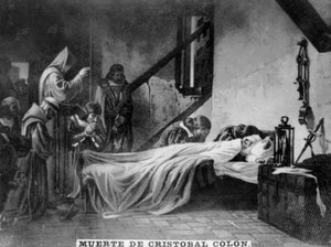 Muerte de Cristóbal Colón, siglo XVI, 1920s de Unbekannt