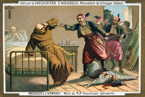 Muerte del Reverendo Padre Salvatore, un monje franciscano, 1895