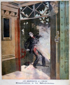 Muerte del anarquista Jean Pauwels en la Iglesia de la Madeleine, París, 1894 de Unbekannt