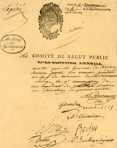 Decreto del Comité de Salud Pública, 26 de octubre de 1795 de Unbekannt