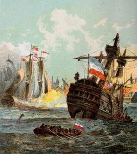Derrota de la Flota Holandesa, 1666 de Unbekannt