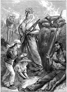 Defensa del fuerte en Futtegurh, Motín Indio, 1857-1859 c1895