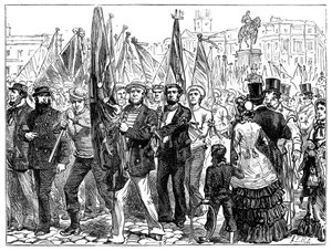 Demostración de marineros, siglo XIX, 1900