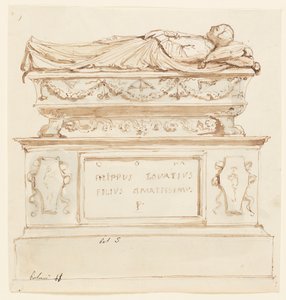 Diseño para un monumento sepulcral para Filippo Lovazzi