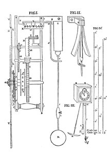 Diseño para un reloj de péndulo, 1673 de Unbekannt