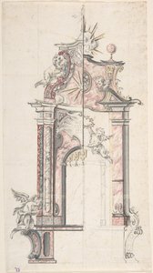Diseño para un altar con una variante, siglo XVIII