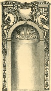 Diseño para la decoración de un nicho, finales del siglo XVI, 1881 de Unbekannt